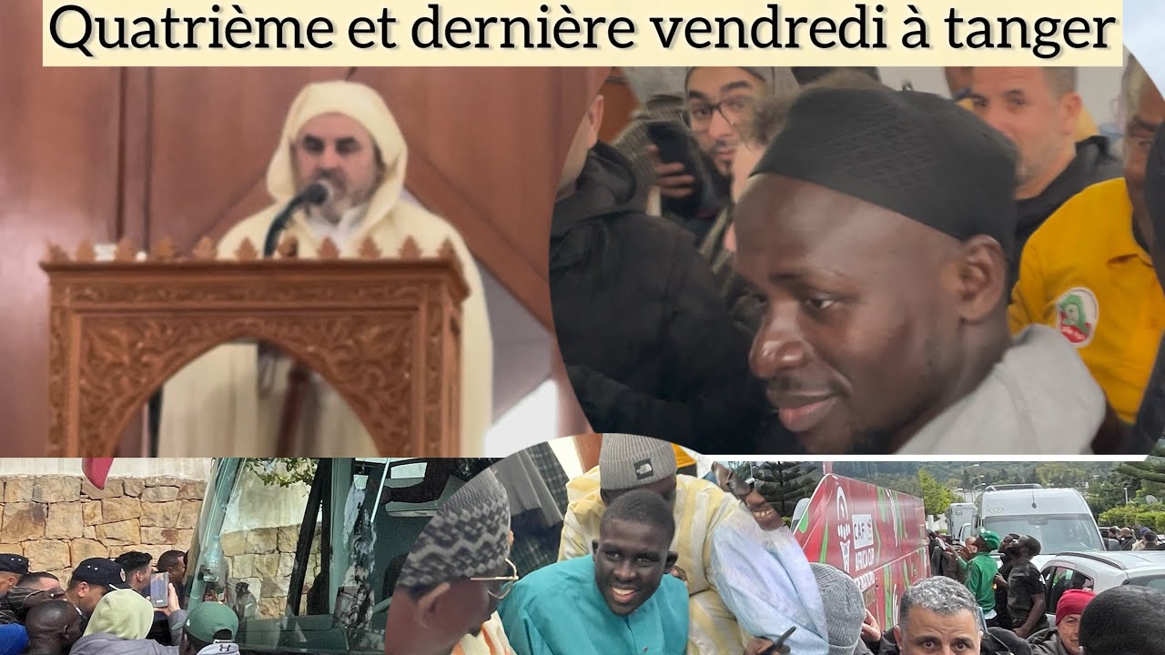 Quatrième et dernière prière vendredi avec les joueurs et supporters à tanger