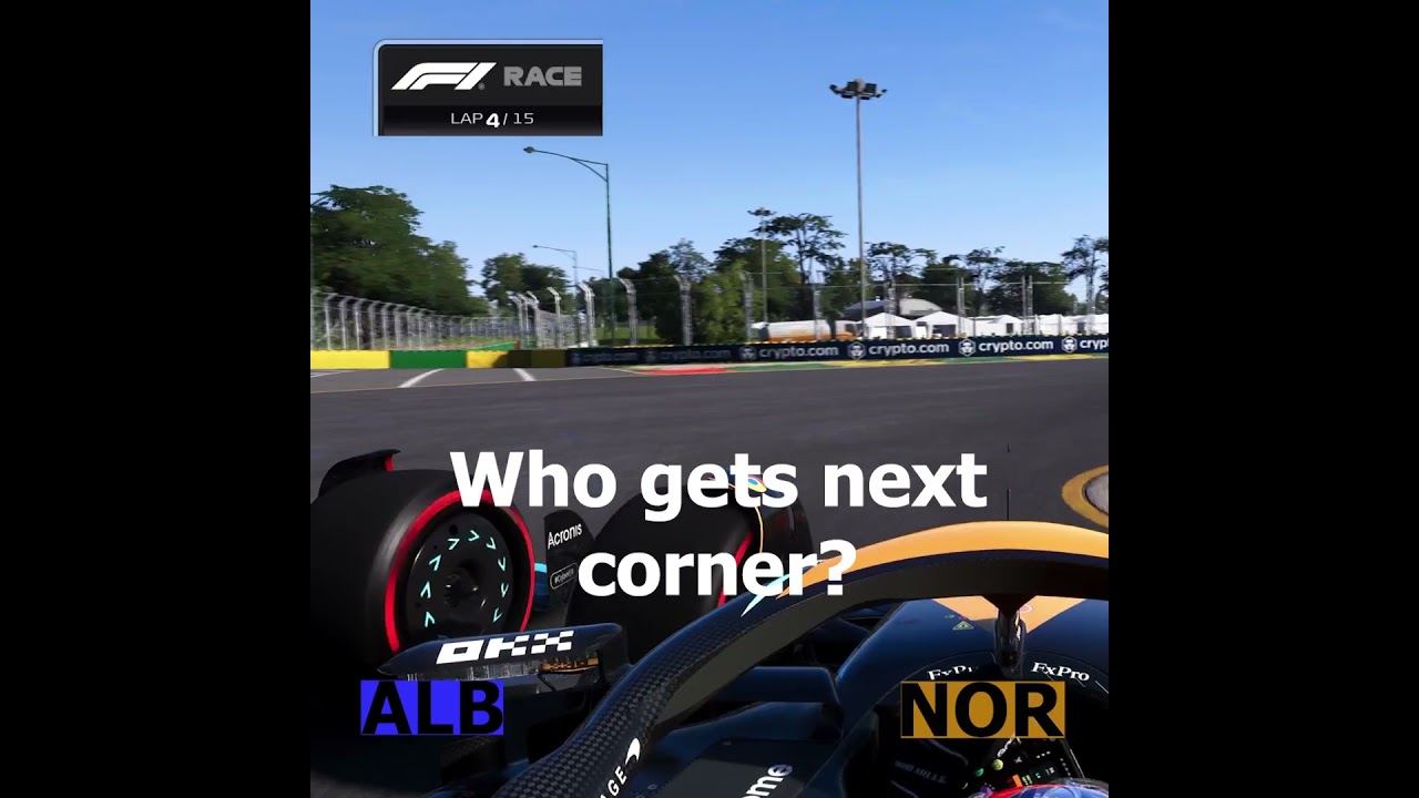 Both were great in Silverstone..  Alban VS Norris AUS GP F1 Game