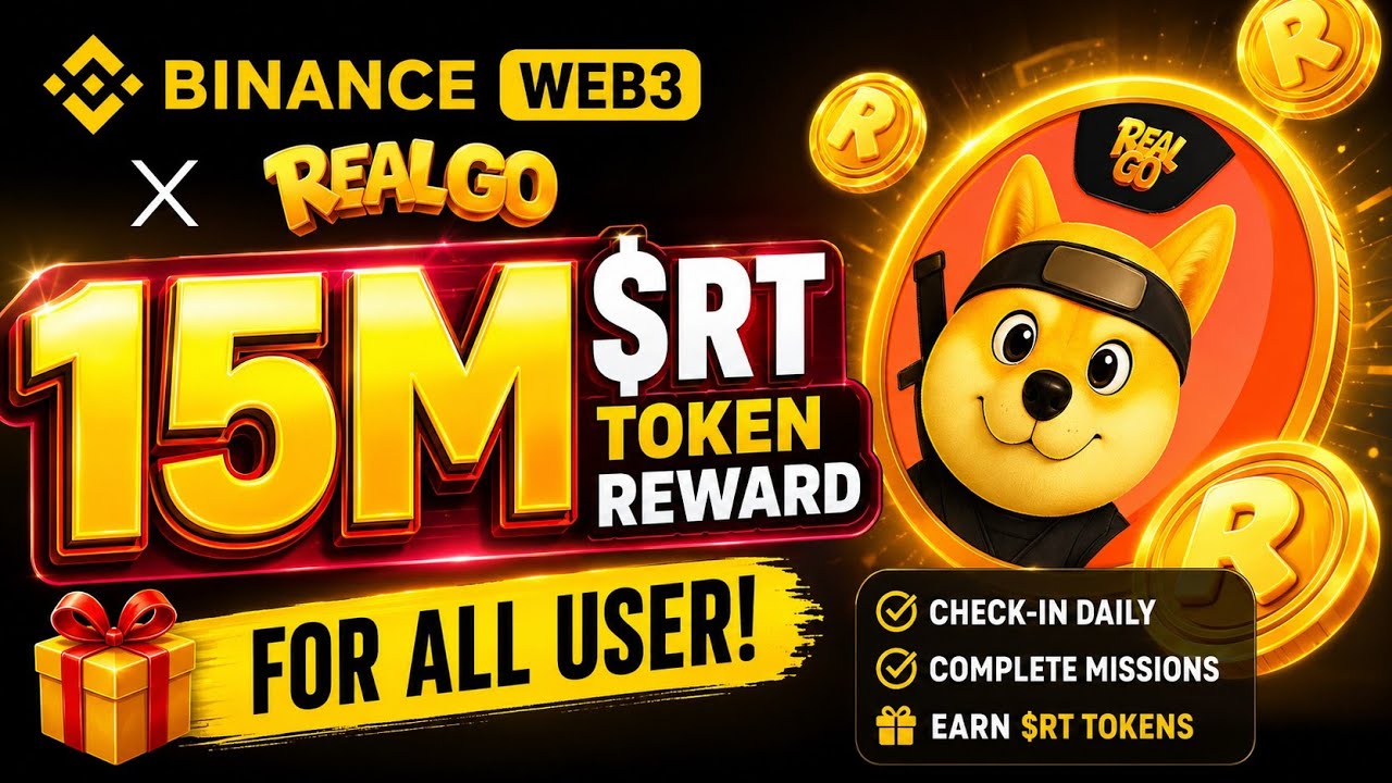 🔥Binance Web3 x RealGo Airdrop | FREE 15M $RT Token for Everyone | Step-by-Step Guide