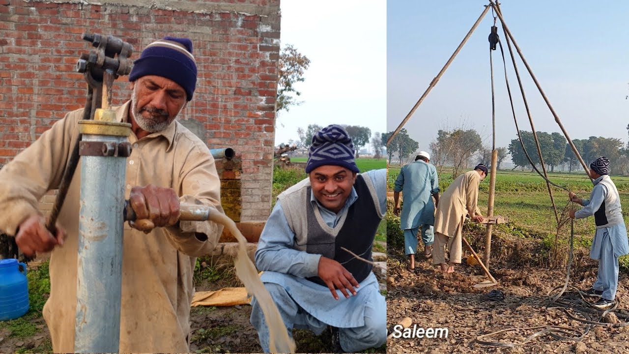 Hand Pump Boring installation | Complete Process Hand Pump Boring  |  | MY Village Food Secrets