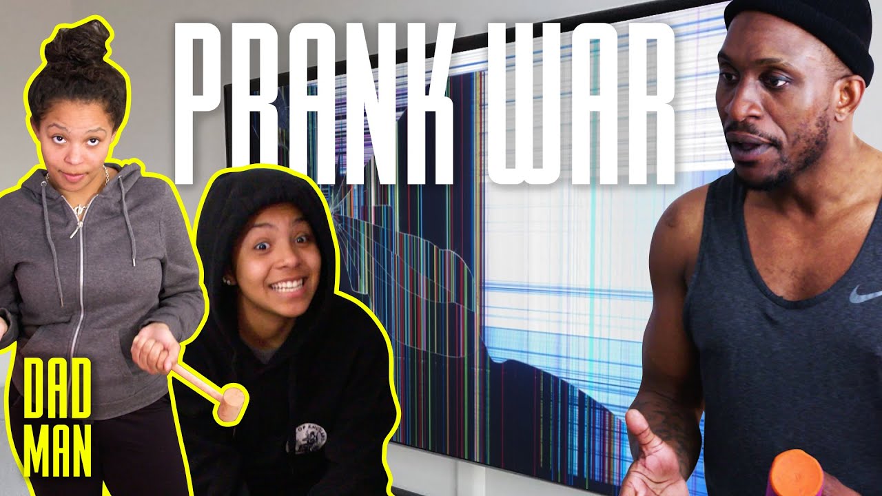 $10K SMASHED TV PRANK ON DAD