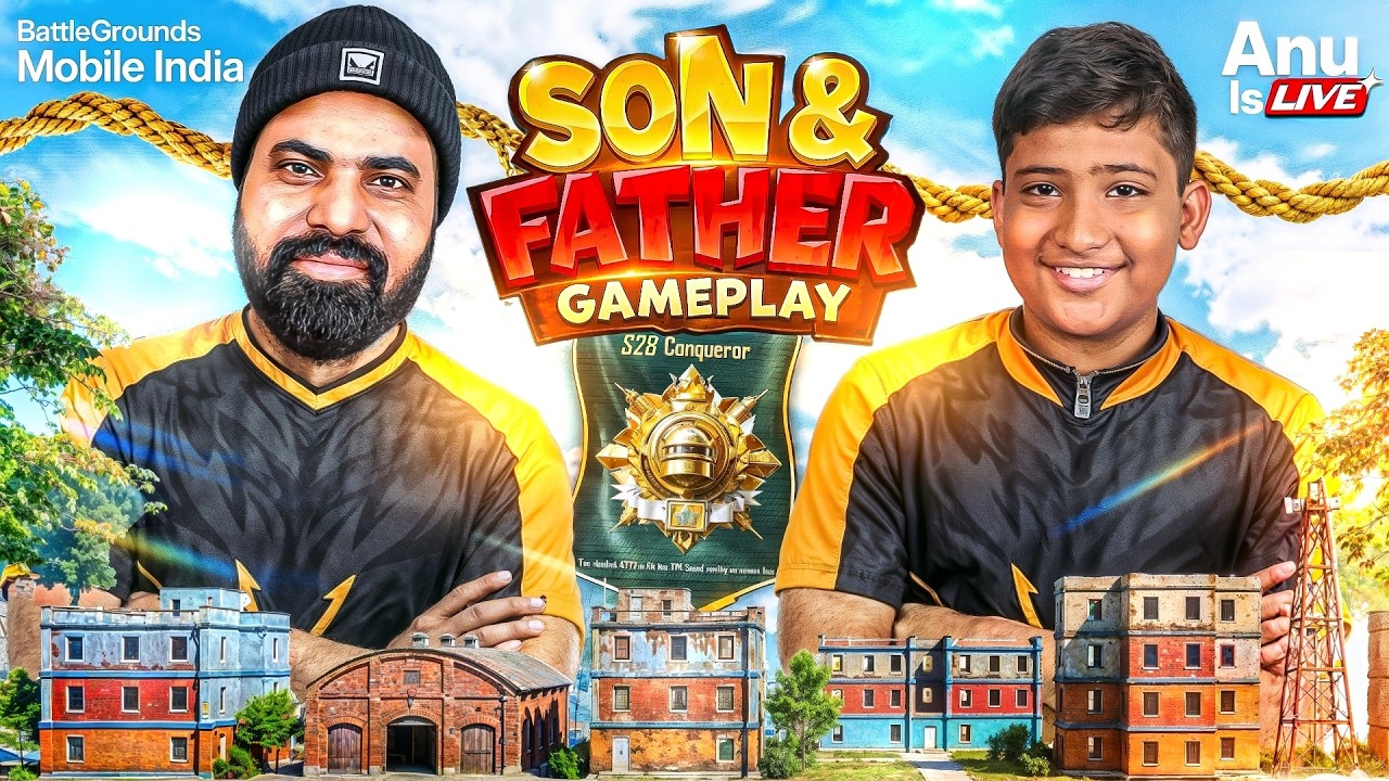 🔴BGMI LIVE TLUGU🔥 SON & FATHER DUO vs SQAED #shortslive #pubglive #bgmilive #shortsfeed #anuislive