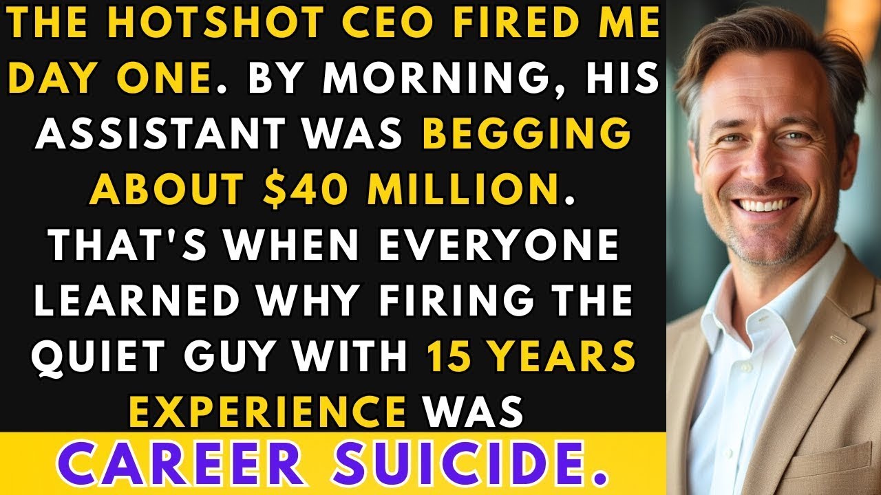 The Hotshot CEO Fired Me Day One. By Morning, His Assistant Was Begging About $40 Million.
