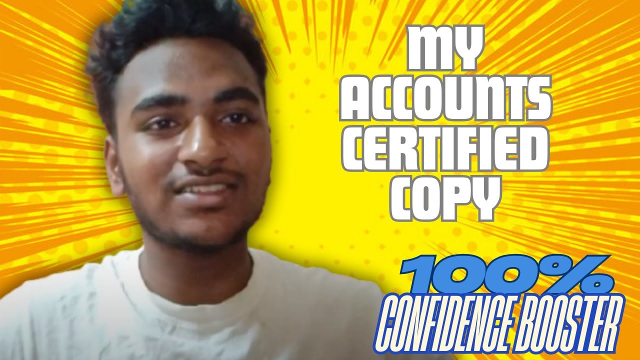 My Accounts Certified Copy | 100% Confidence Booster 📚🔥 (Not a Tips Video!)
