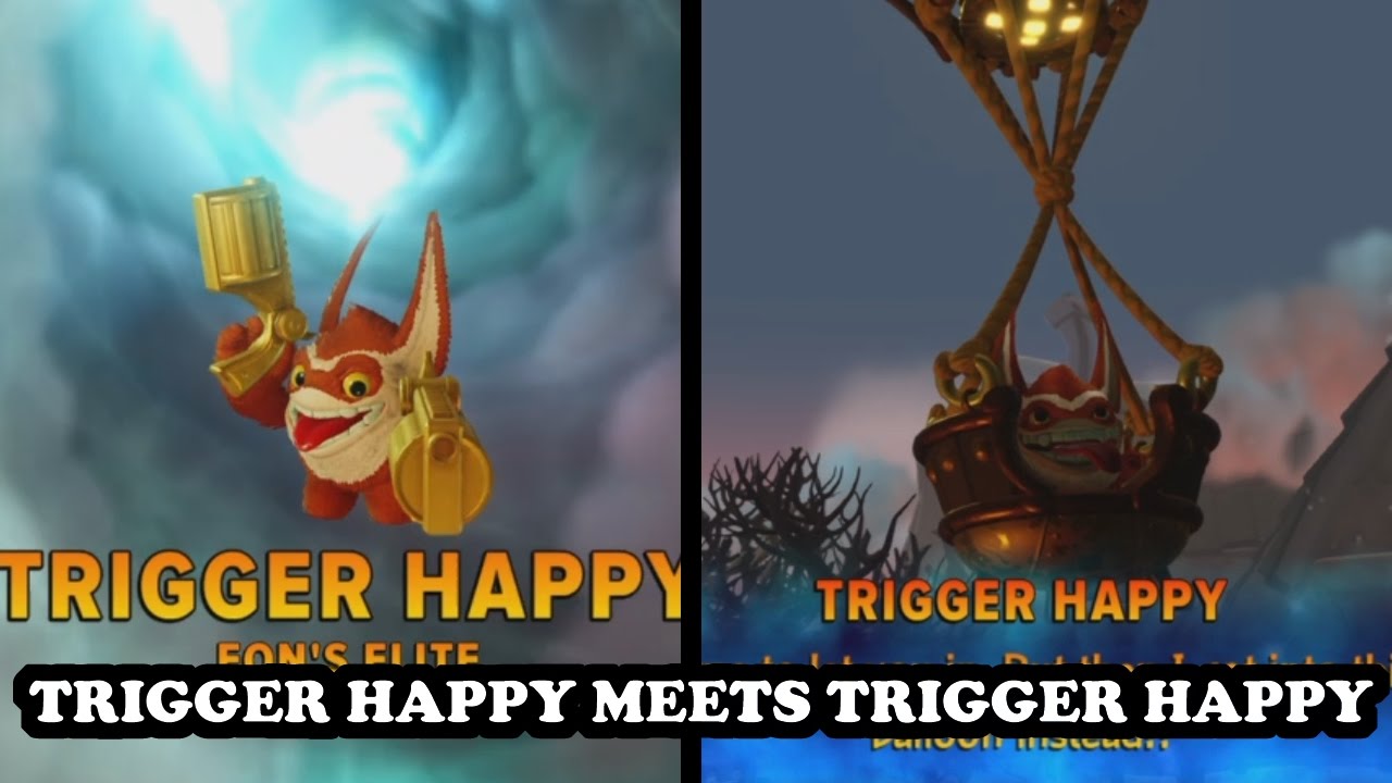 Skylanders Imaginators - Trigger Happy meets Trigger Happy (Storyteller) in Golden Arcade GAMEPLAY