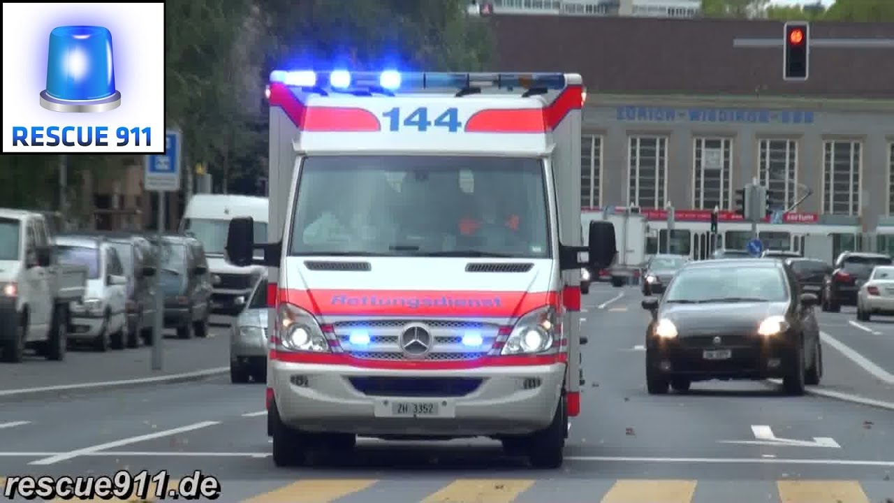 Feuerwehr, Rettungsdienst, Polizei Zürich