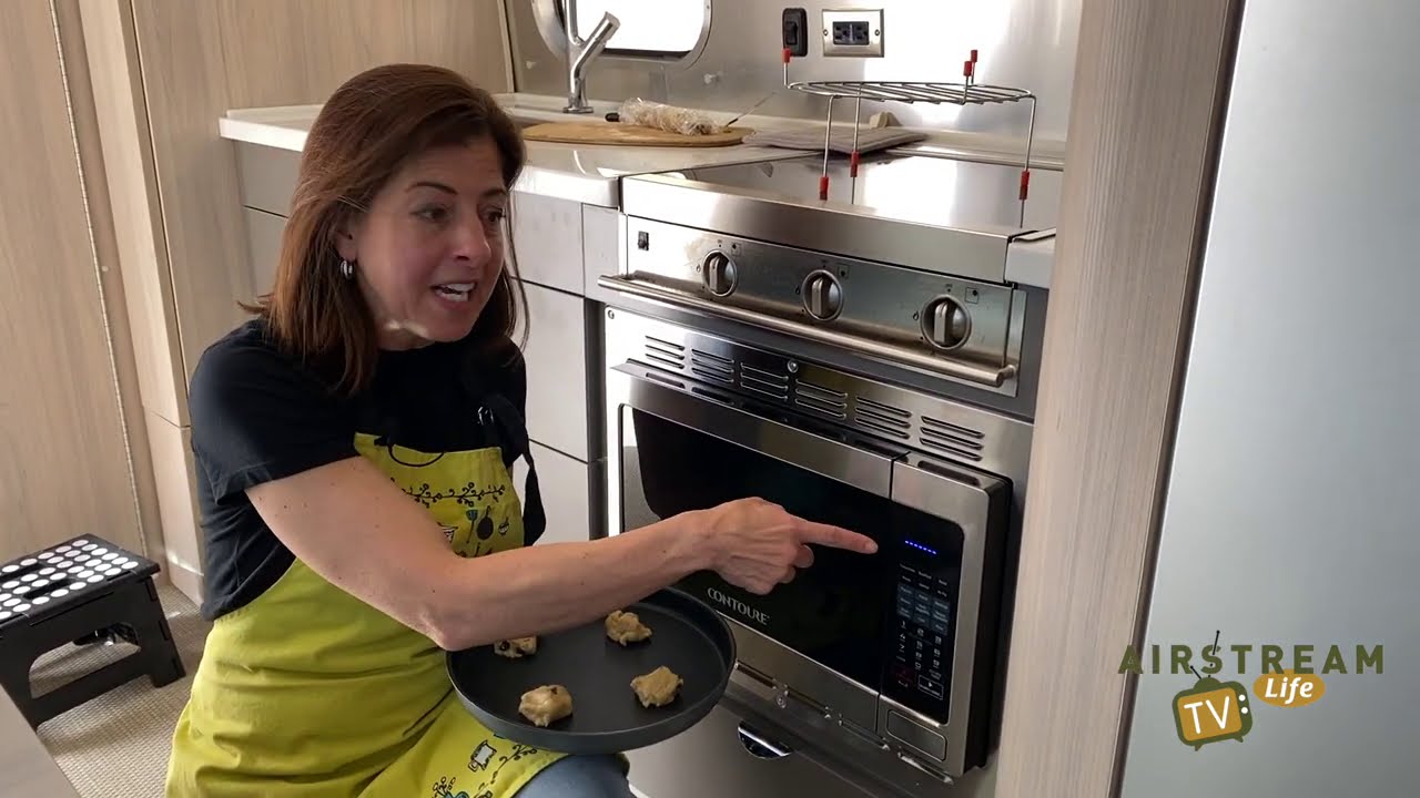 How to bake cookies in your Airstream's Contoure convection microwave | Airstream living