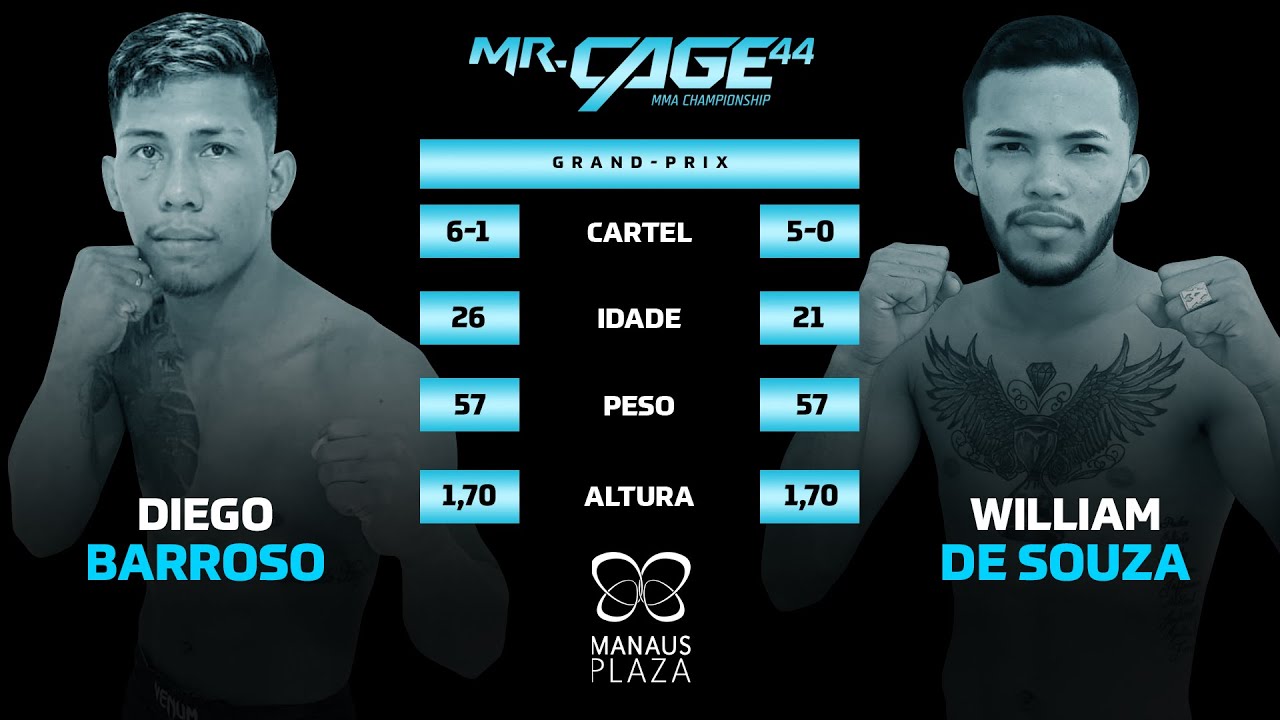 MR CAGE 44   DIEGO BARROSO vs WILLIAM DE SOUZA