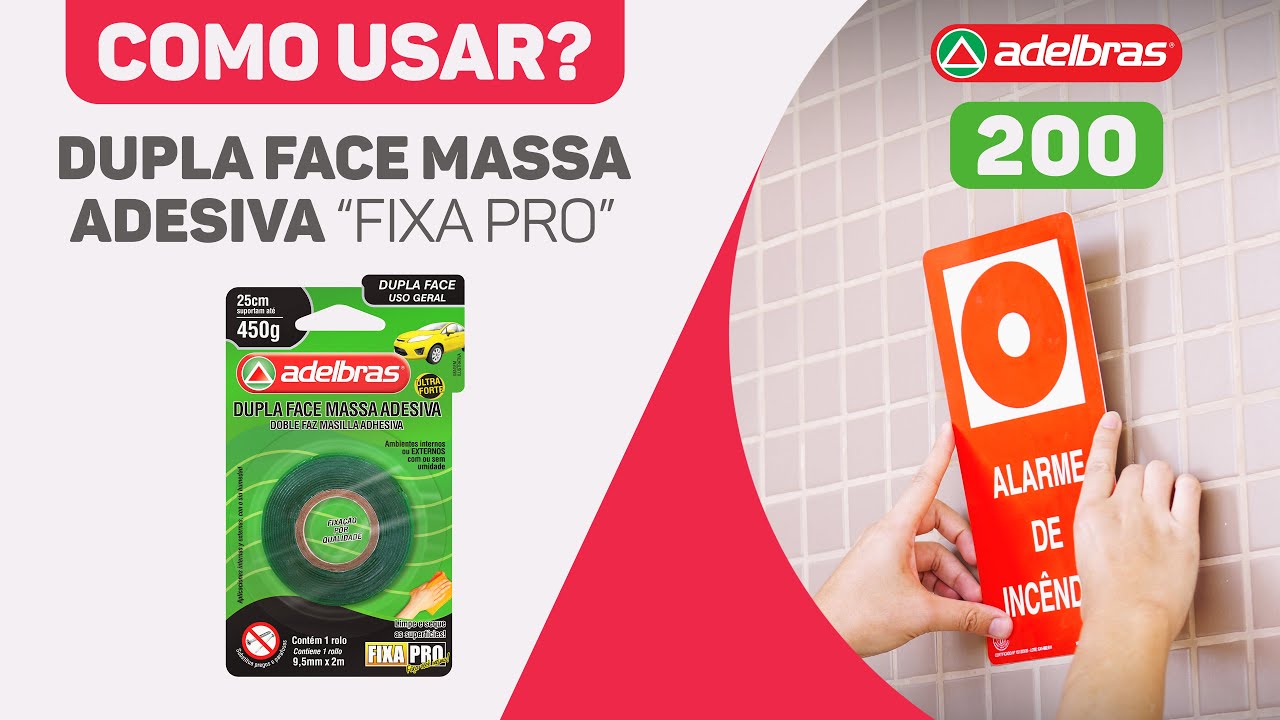 #ComoUsarAdelbras | Dupla Face Massa Adesiva 