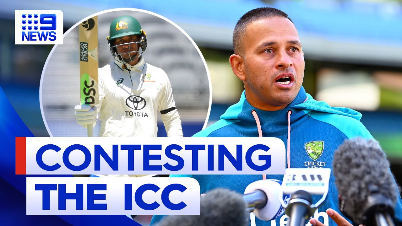 Usman Khawaja accused ICC of double standards | 9 News Australia