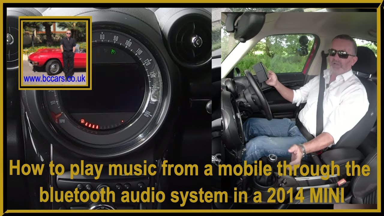 How to play music from a mobile through the bluetooth audio system in a 2014 MINI Countryman