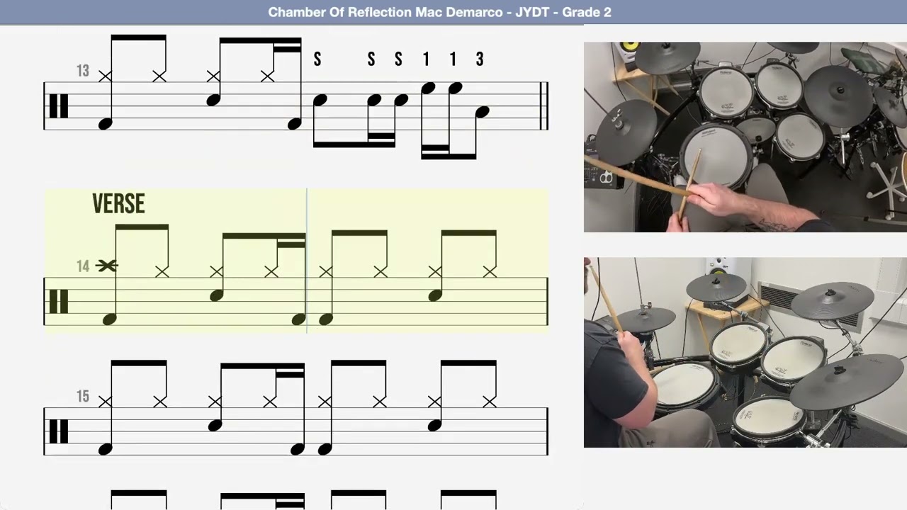 🥁 How to Play - Chamber Of Reflection Mac Demarco   JYDT   Grade 2