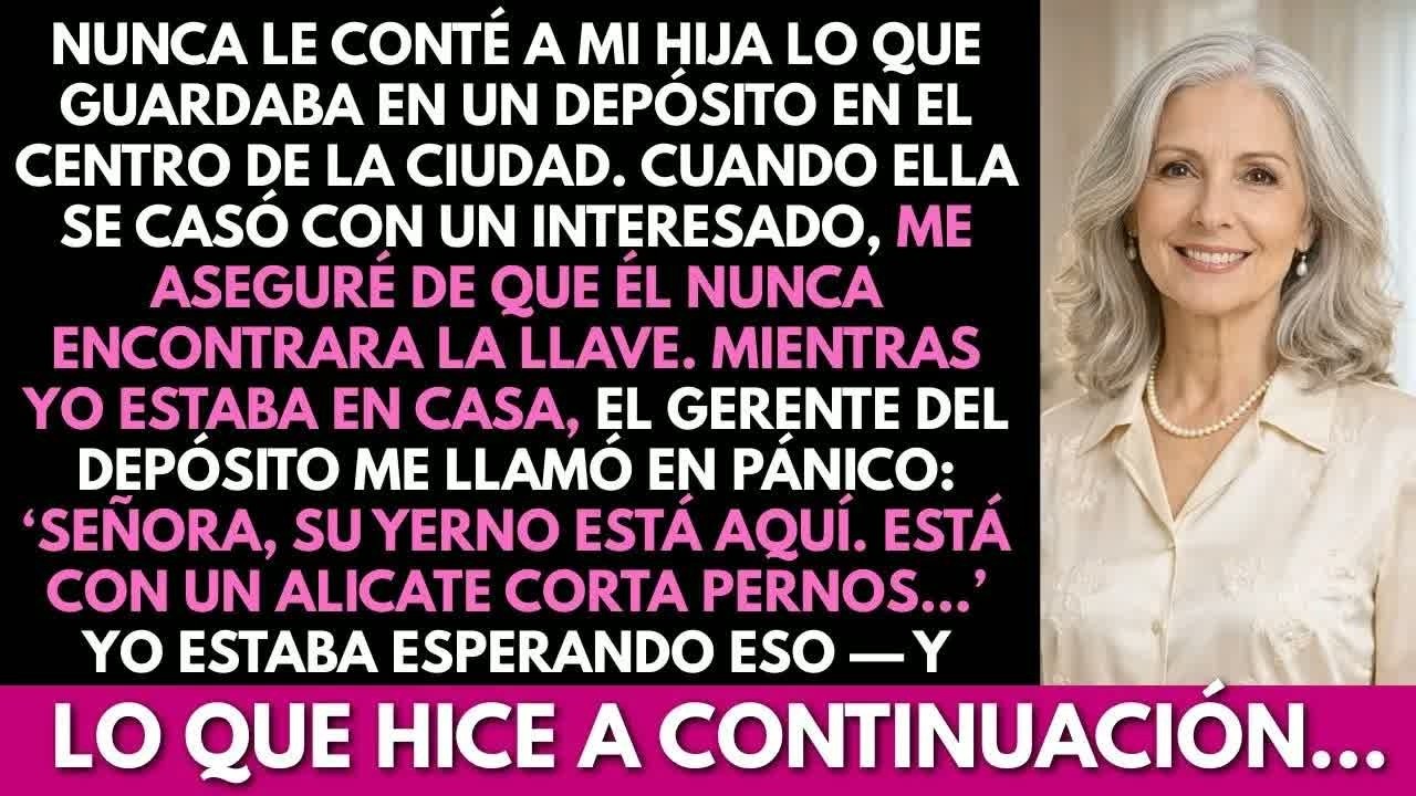 Nunca le conté a mi hija sobre el almacén. Su esposo interesado intentó forzar la entrada.