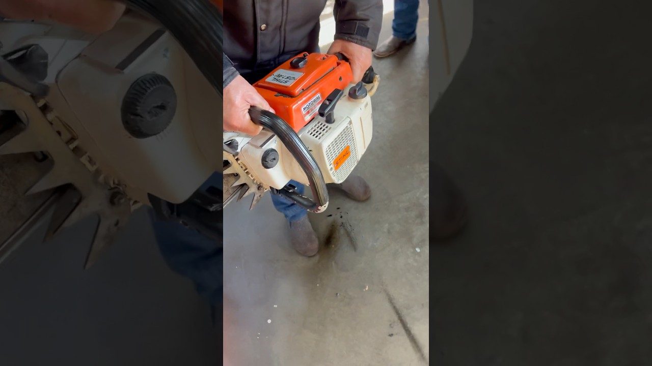Motosserra STIHL 051 que restauramos essa semana!!! Melhor que os novos modelos 🤩