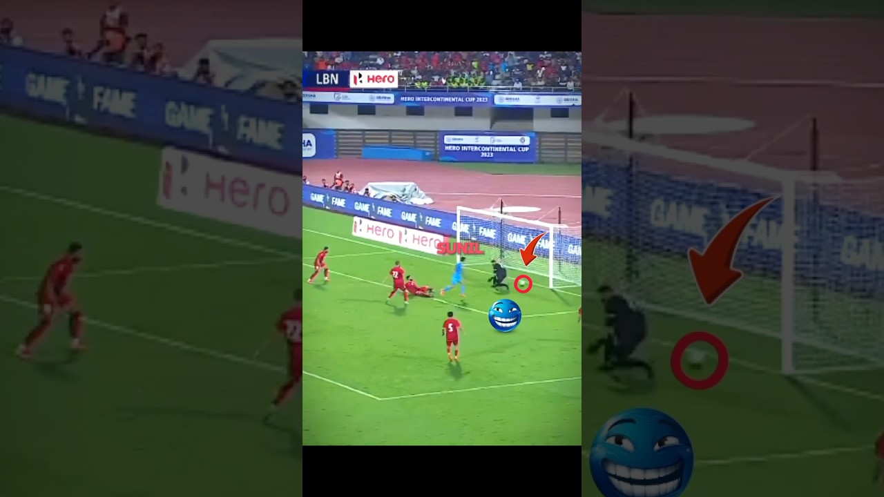 India Win🇮🇳🥳By Chhetri's Goal🥶#shorts #football #sunil