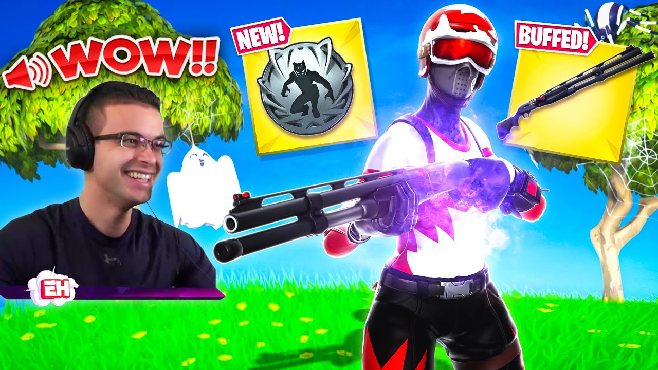 Nick Eh 30 reacts to Black Panther MYTHIC and Combat Shotgun BUFF!