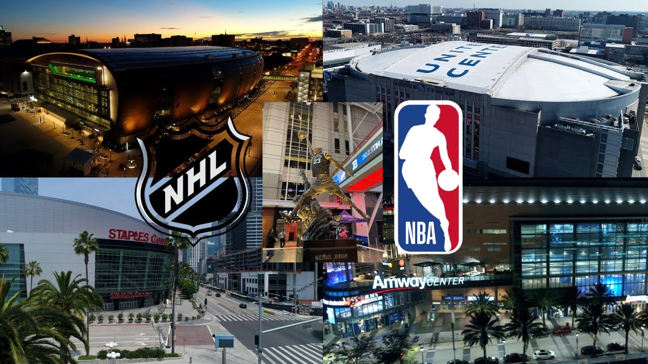 NBA & NHL Arenas | 4K Drone Video