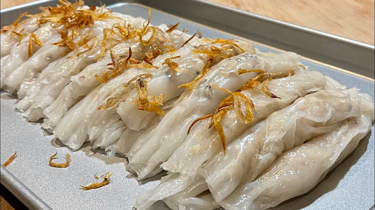 Bánh Cuốn Chay, với bột năng, bột gạo, O cần ngâm bột, mà dai ngon | Savory Vegetable Rolls