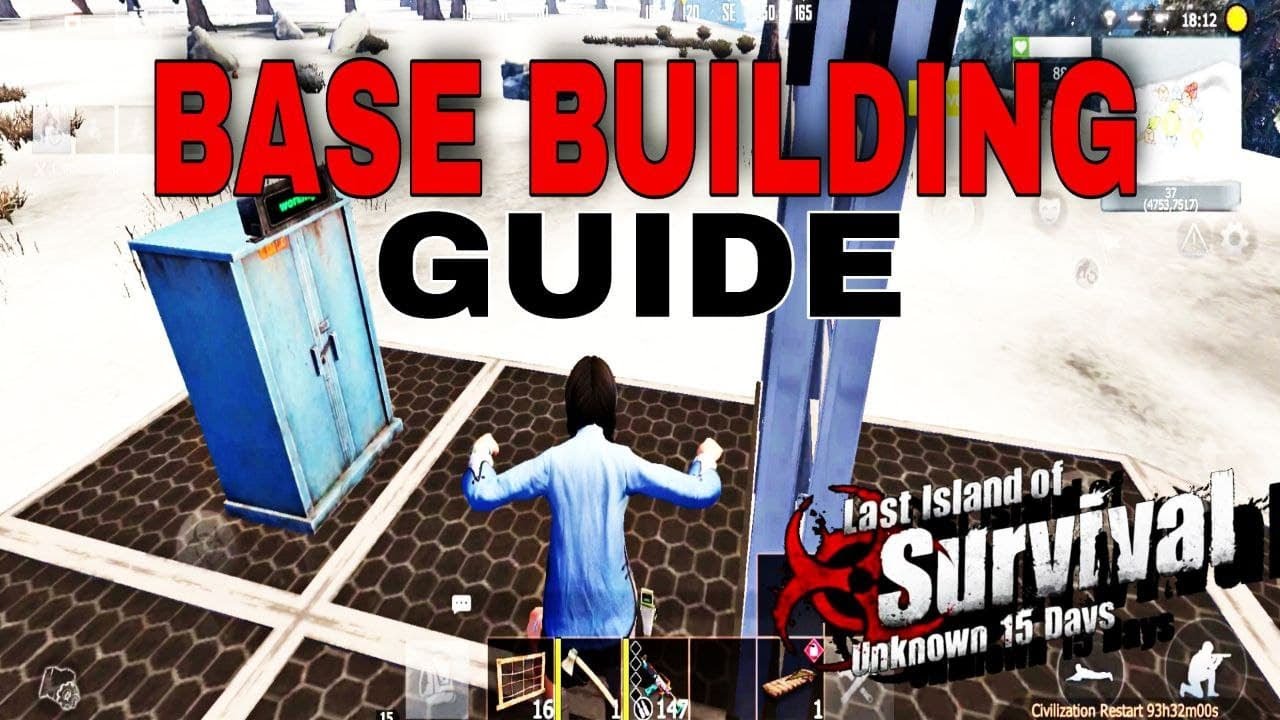LIOS - BASE BUILDING GUIDE | WALL, CEILING STACKING AND DOUBLE ROOF | LAST DAY ISLAND OF SURVIVAL