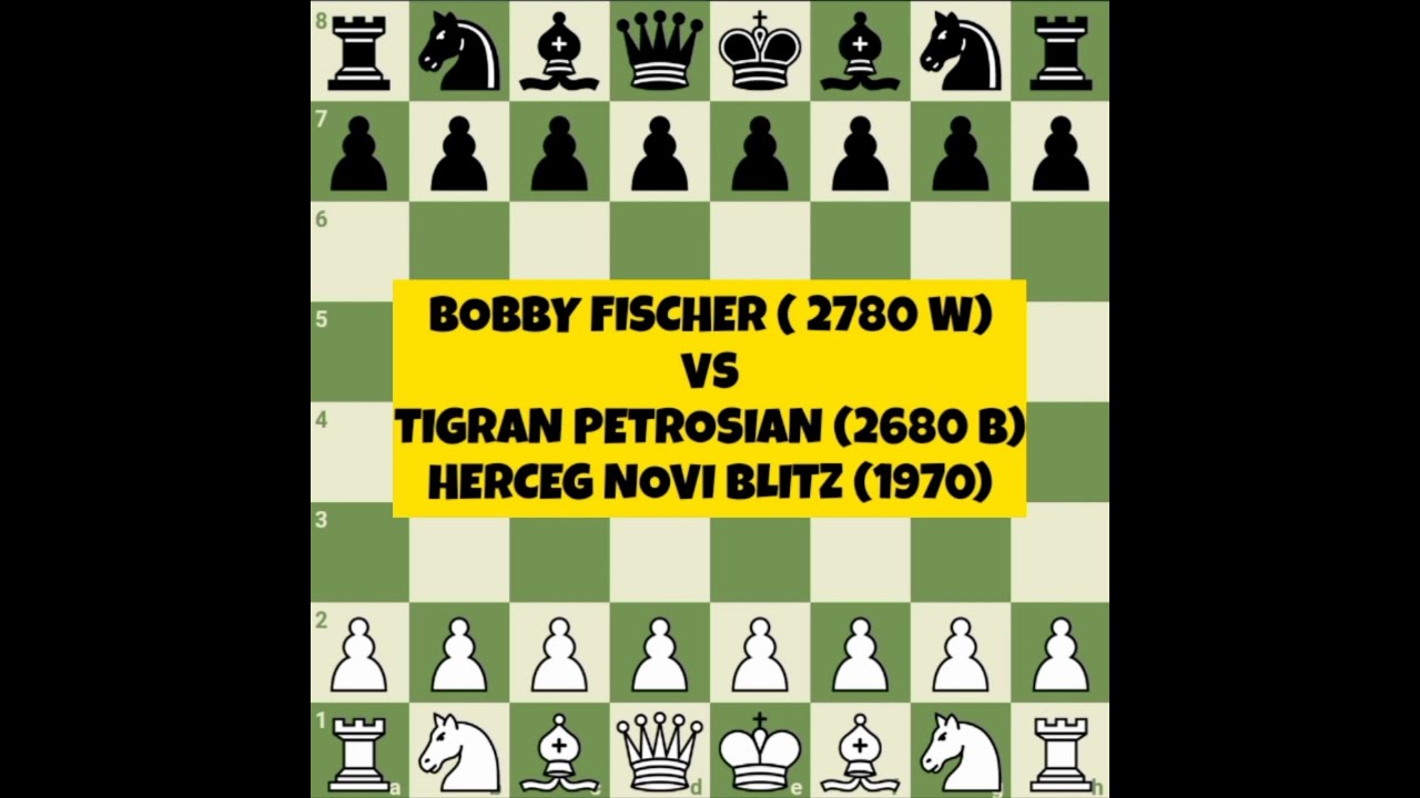 #bobbyustad  Fischer vs Tigran Petrosian  |  HERCEG NOVI BLITZ (1970)