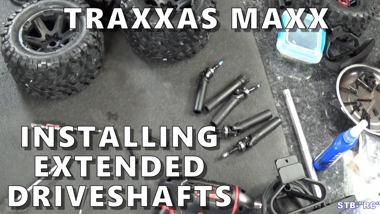 WideMaxx installation Part 2 - Traxxas Maxx How To Install Extended Driveshafts