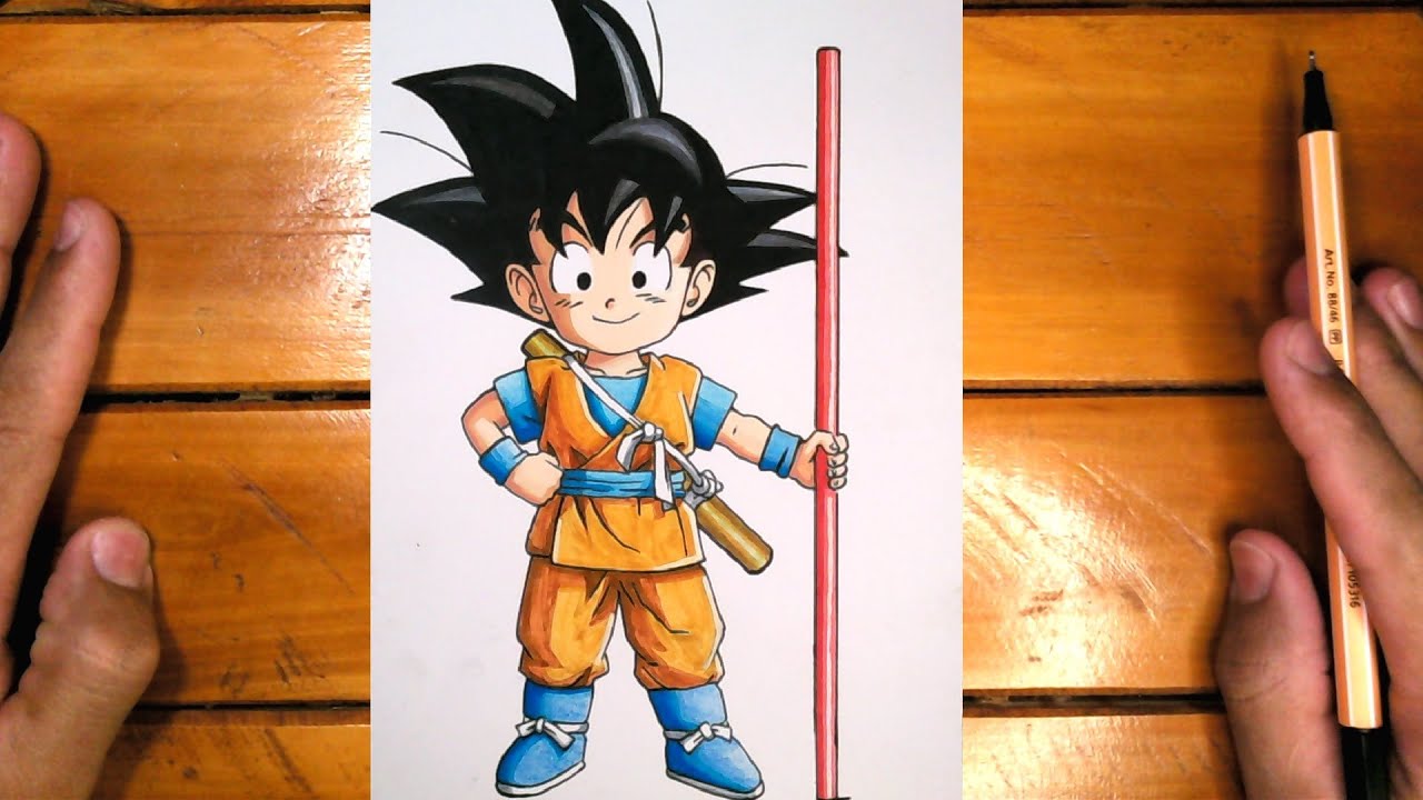 Cómo dibujar el nuevo Goku, Dragonball daima 😲