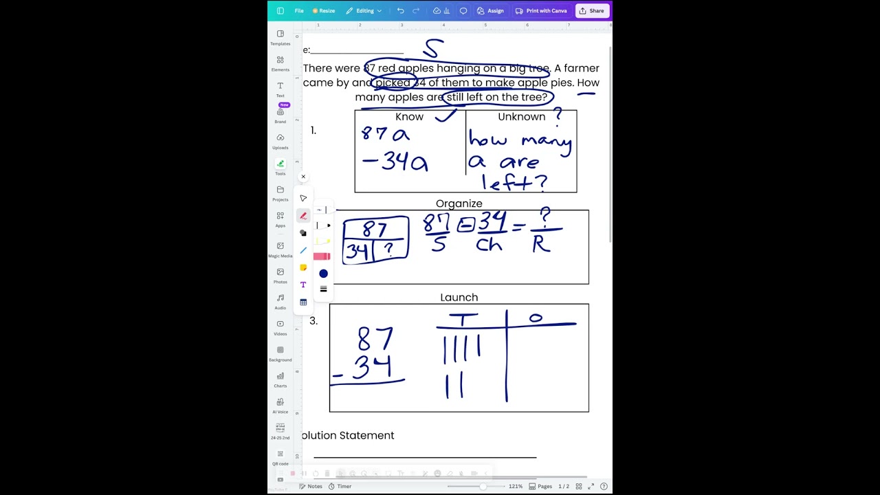 Solve It Station Week 26-Subtraction