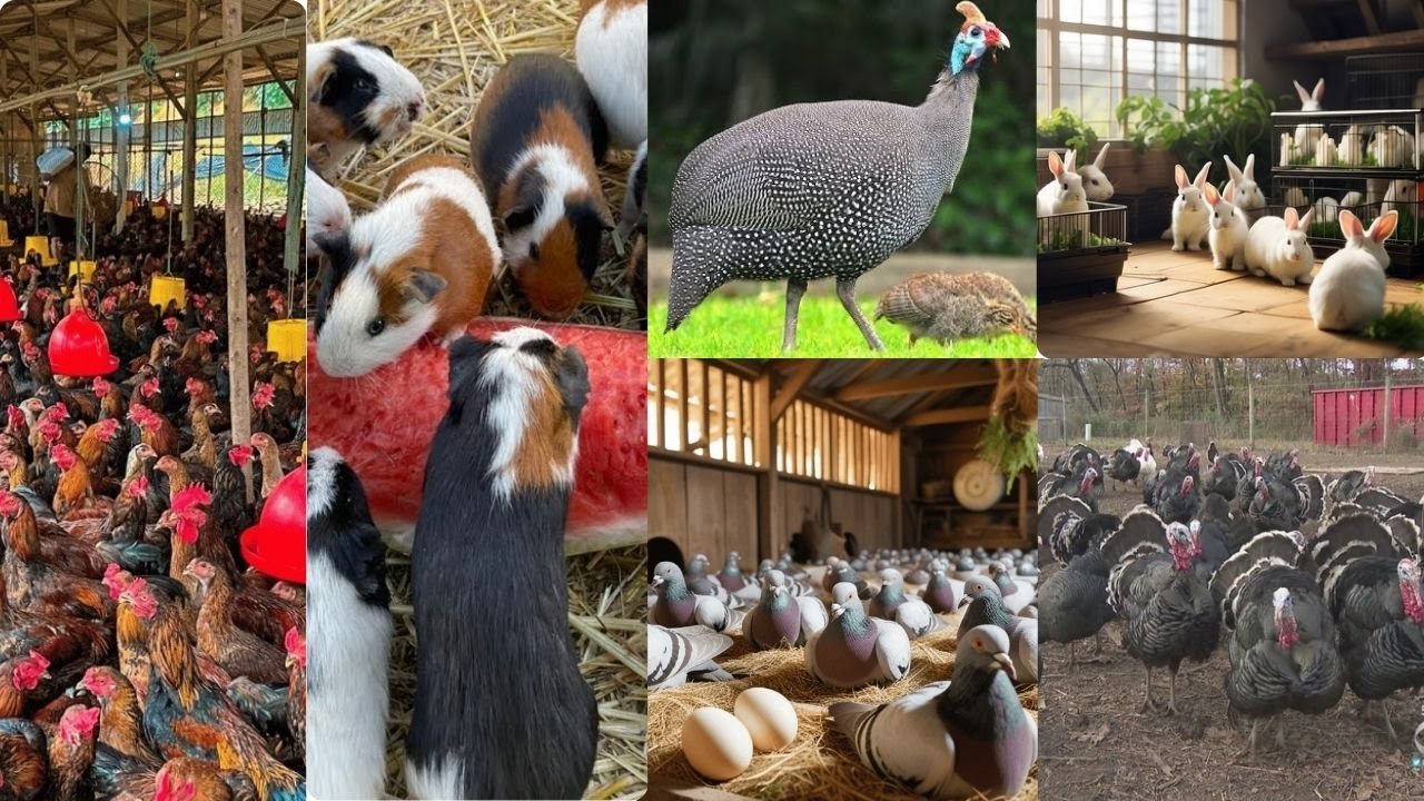 Inside a Thriving Farm: Pigeons, Chickens, Rabbits, Guinea Fowls, Guinea Pigs, Ducks & Quails Tour