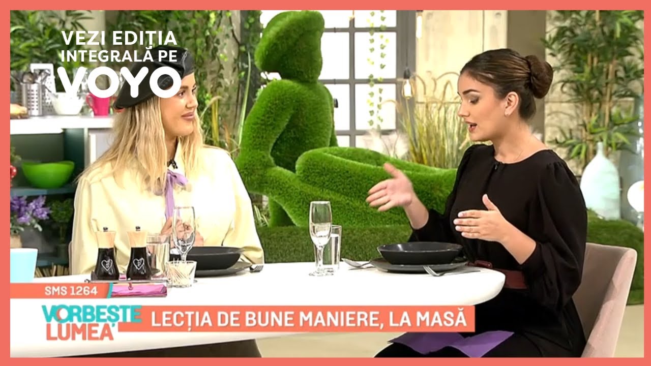 Lecția de bune maniere, la masă