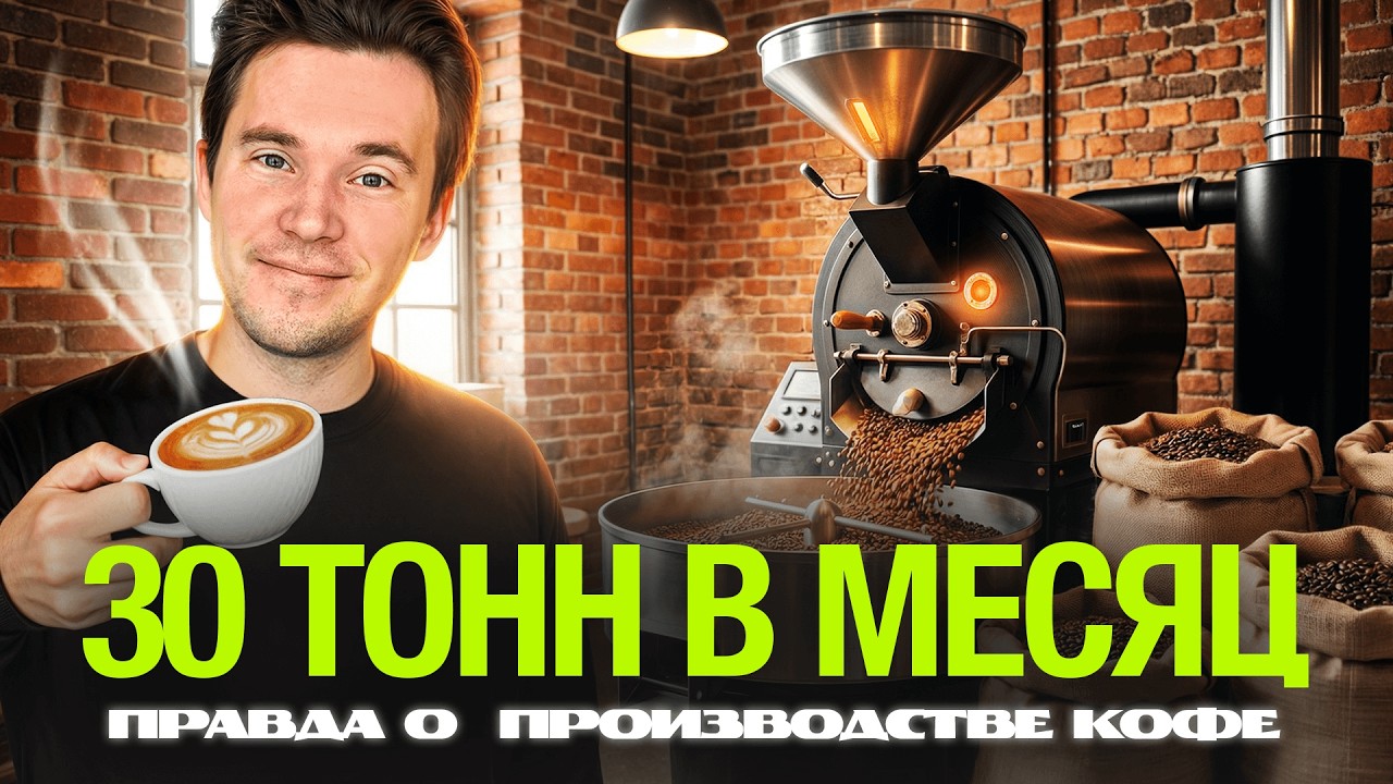 30 тонн кофе в месяц. Как обжаривают кофе. Что скрывается за чашкой капучино?