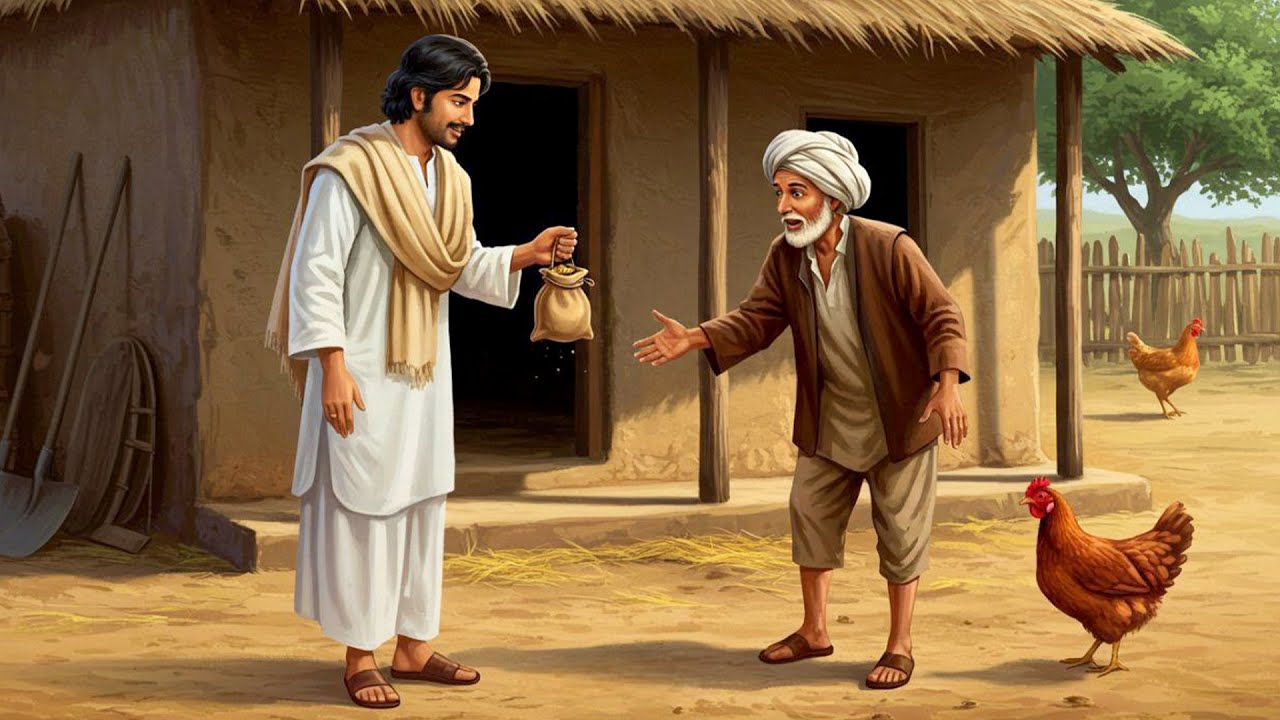 #قصة_الكريم والبخيل وابنة الملك وبيضة الدجاجة!
