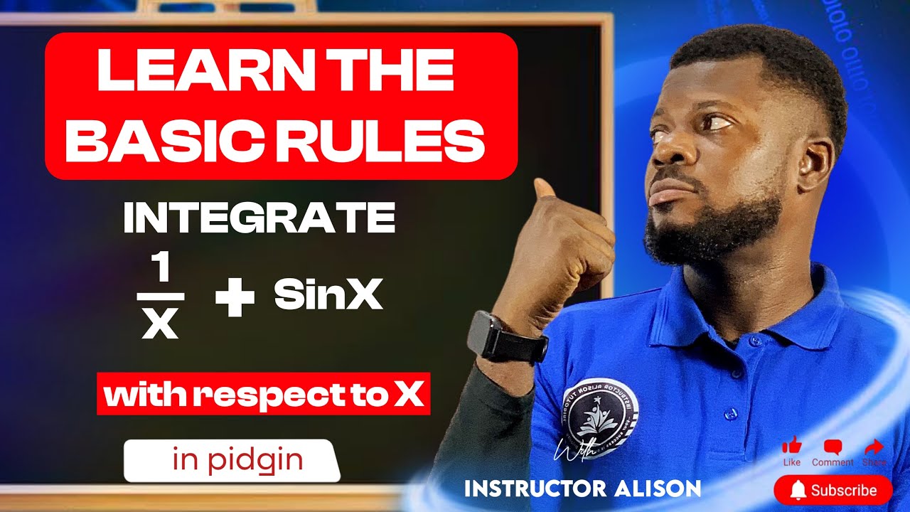 JAMB 2025: How to Integrate 1/x + sinx with Reapect to x- In Pidgin