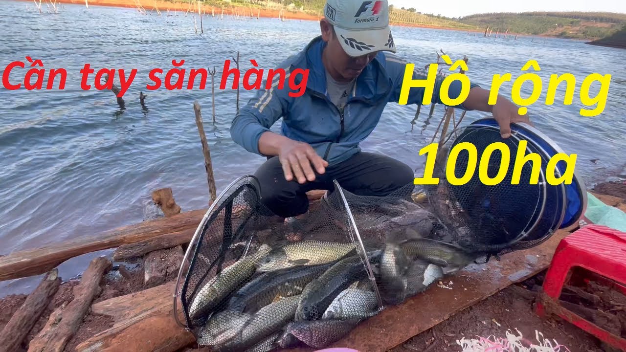 Cần tay săn hàng hồ 100ha với kỹ thuật không phao và cái kết | Carp fishing in a 100-hectare lake