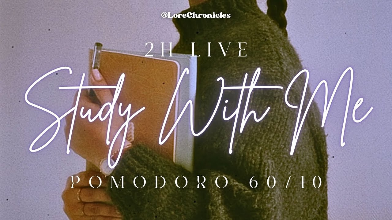 LIVE ⋆ 2H Study With Me ⏳ Pomodoro 60/10 | Deep Focus | Estude Comigo | Rain Sounds ✩°｡⋆