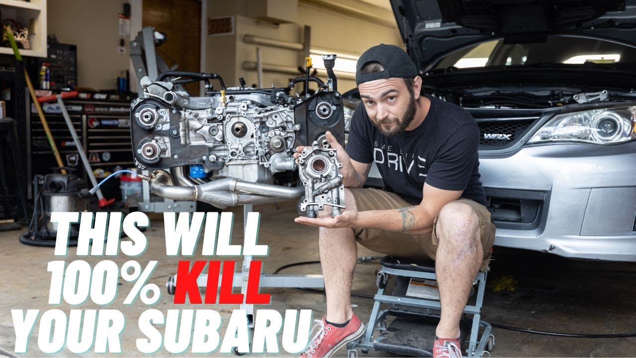 Pulling the Engine from the 2014 Subaru WRX Hatch, Prob Good we did...
