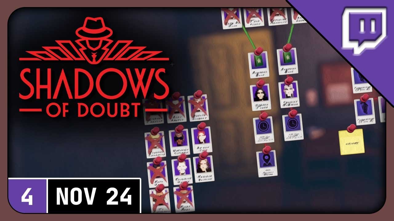 Shadows of Doubt gameplay stream 4 (2023 - Cheats and Liars Update)