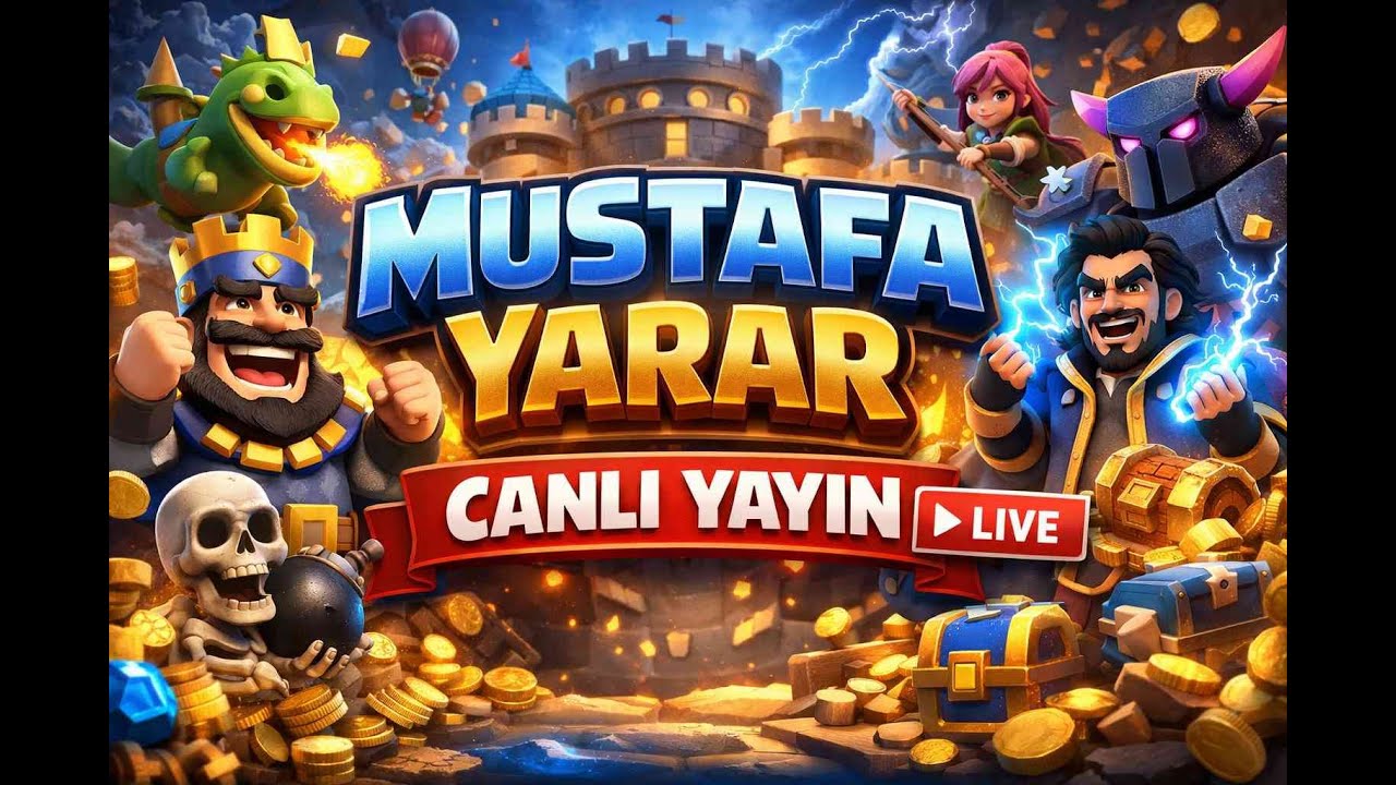 Yeni Sezon Sıralamaya koşuyoruz CLASH ROYALE CANLI YAYIN