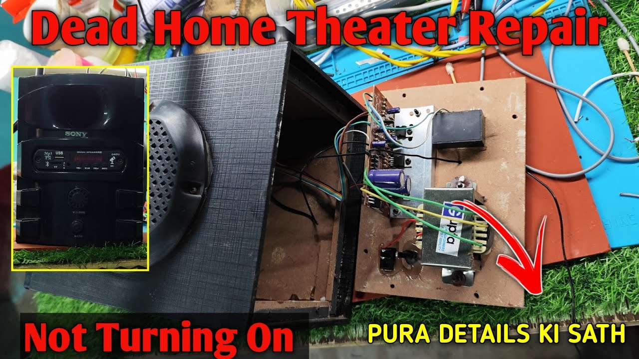 Dead Home Theater Repair | Sony Music System Repair Step by Step