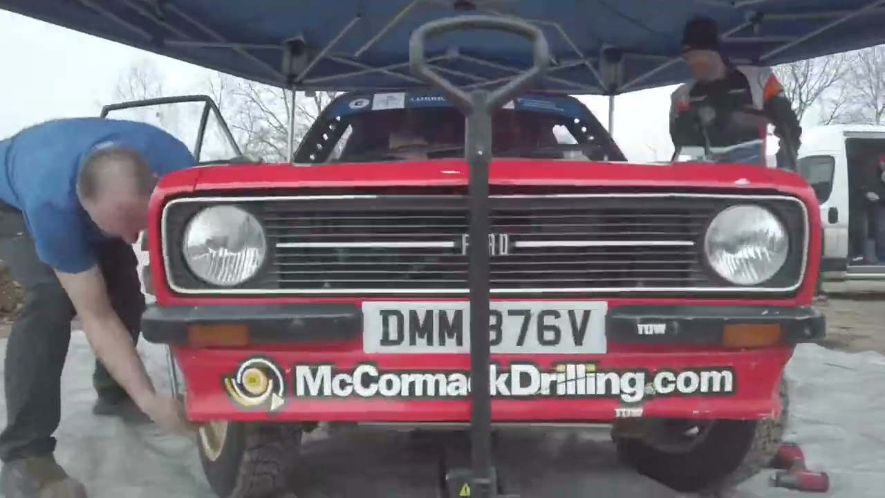 Riponian Stages Rally 2023 - Marty McCormack and Barney Mitchell back stage pass