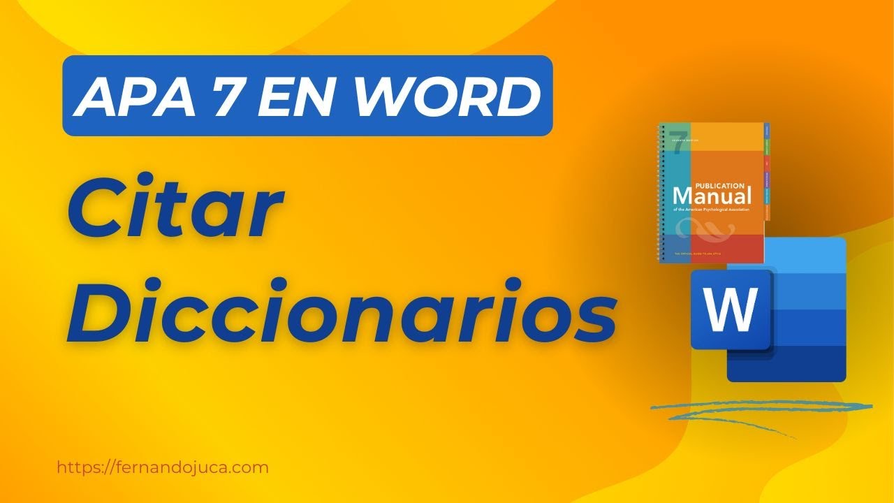 Cómo Citar Diccionarios en APA 7 (Online e Impresos) | Guía Paso a Paso 📚