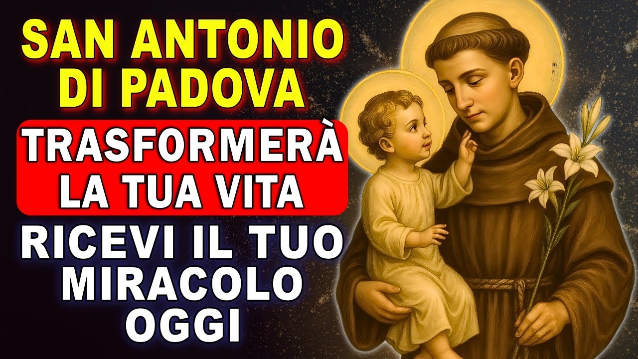 💖RICEVI MOLTI MIRACOLI CON QUESTA PREGHIERA PER UN MIRACOLO URGENTE - SANT’ANTONIO DI PADOVA🙏