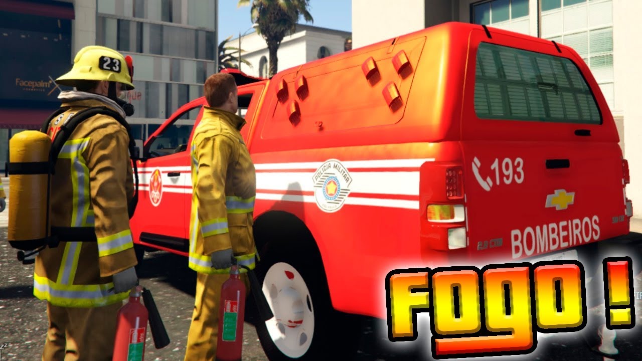 GTA V: BOMBEIROS - Apagando incêndios de S10 #8