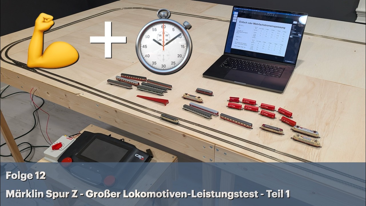 Gro&szlig;er Lokomotiven-Leistungstest - Teil 1 (M&auml;rklin Spur Z)