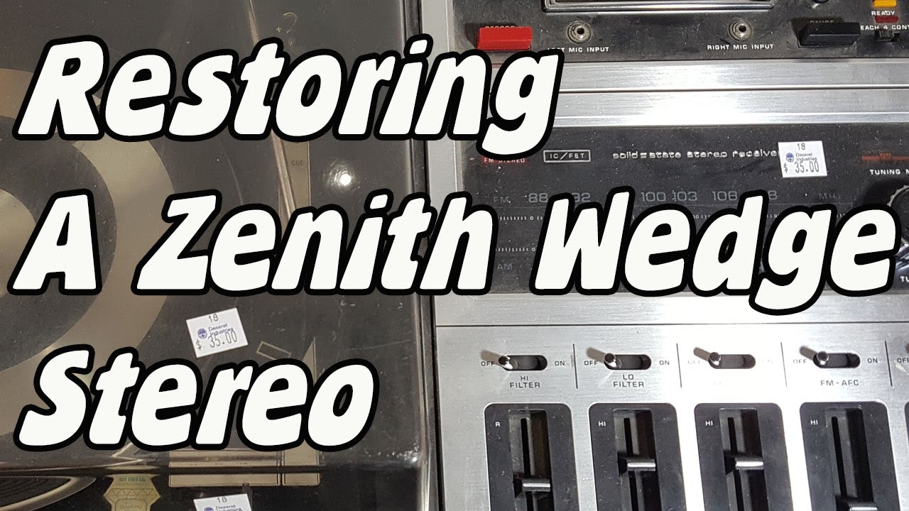 Zenith Allegro Wedge Stereo Repair, Restore and overview - JR596W
