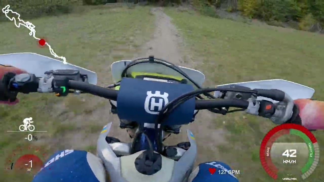 Enduro Cruising the local trails - GPX Sync Test from Garmin Watch