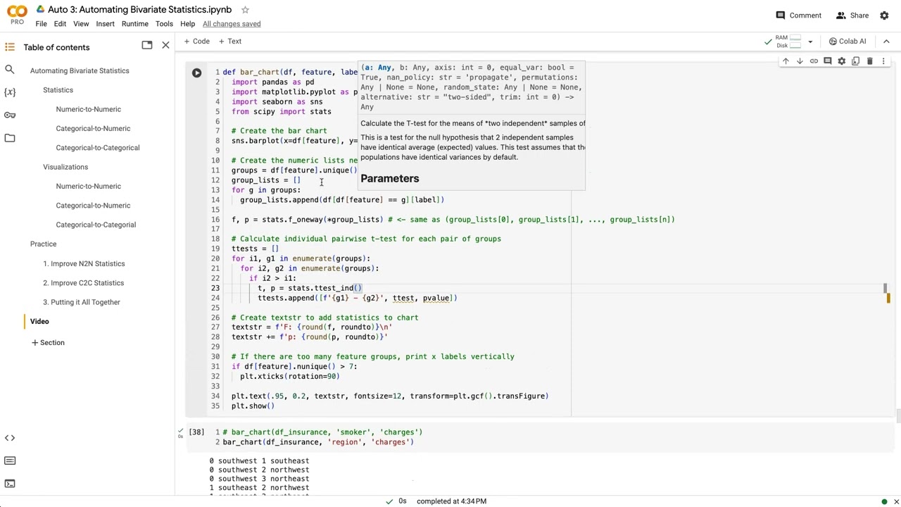 Python Data Science: Automating EDA: Bivariate Relationships: Part 4: Including group comparisons