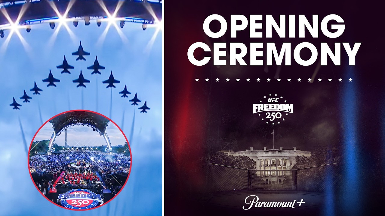 Watch the UFC Freedom 250 opening ceremony at the White House 🔥