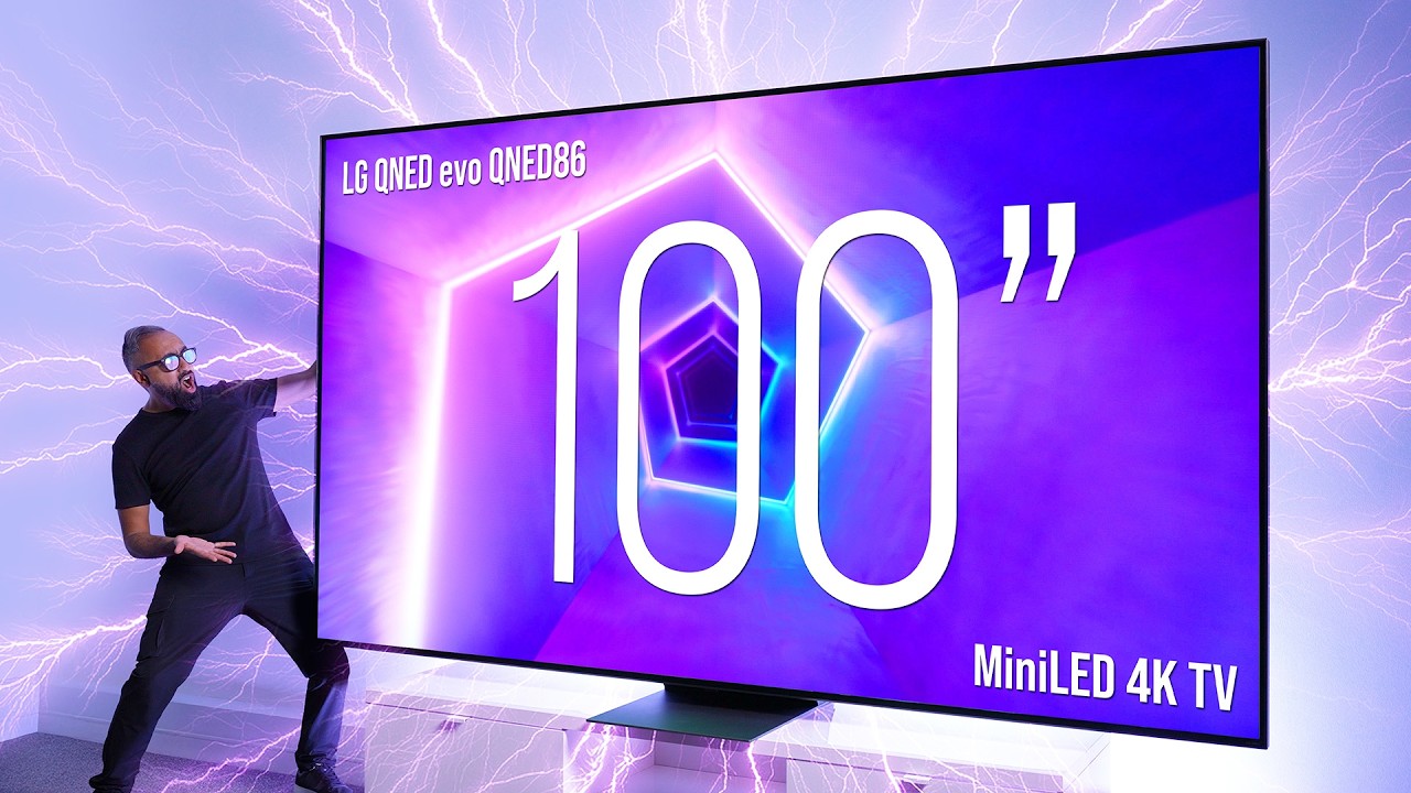 100 inch - LG QNED evo QNED86 MiniLED 4K TV - Unboxing & Impressions