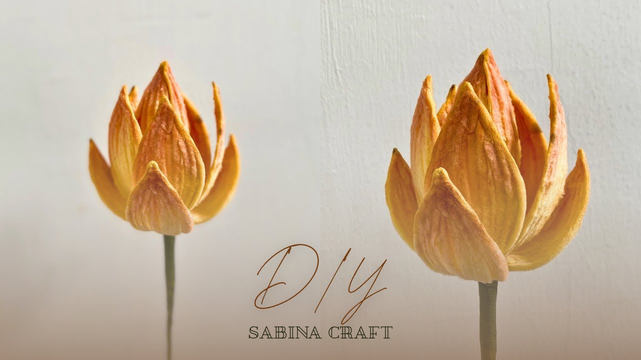 How to Make Lotus Flower from Pipe Cleaner | Easy Chenille Wire Craft Ideas