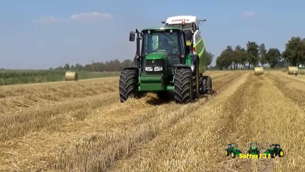 ☺Prasowanie 2015!☺ John Deere 6330☺ Claas Variant 380☺